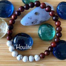 Load image into Gallery viewer, Red Sandalwood & Gemstone Mala Bracelets