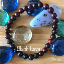 Load image into Gallery viewer, Red Sandalwood & Gemstone Mala Bracelets