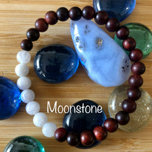 Load image into Gallery viewer, Red Sandalwood & Gemstone Mala Bracelets