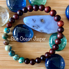 Load image into Gallery viewer, Red Sandalwood & Gemstone Mala Bracelets