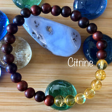 Load image into Gallery viewer, Red Sandalwood & Gemstone Mala Bracelets