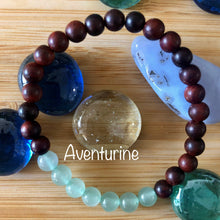 Load image into Gallery viewer, Red Sandalwood & Gemstone Mala Bracelets