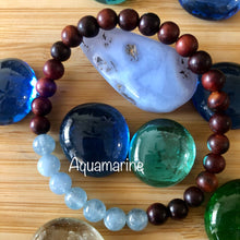 Load image into Gallery viewer, Red Sandalwood & Gemstone Mala Bracelets