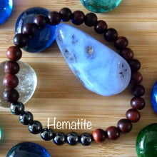 Load image into Gallery viewer, Red Sandalwood & Gemstone Mala Bracelets