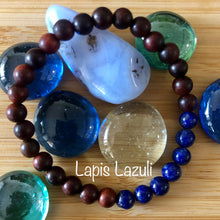 Load image into Gallery viewer, Red Sandalwood & Gemstone Mala Bracelets
