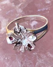 Load image into Gallery viewer, Hibiscus Ring  .925 Sterling Silver
